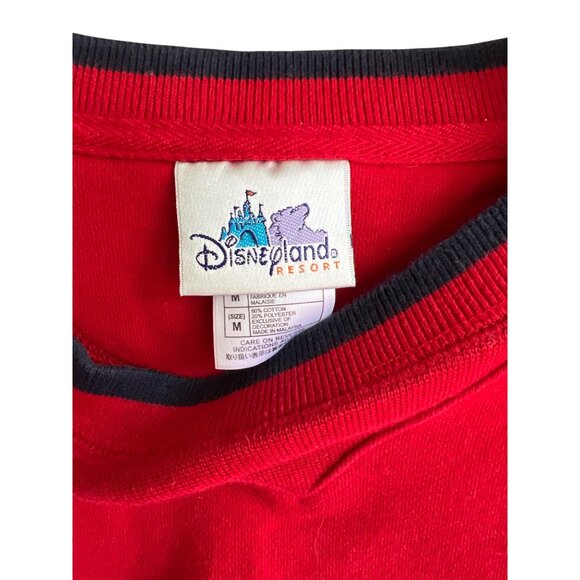 Mickey Mouse Disneyland, red vintage sweatshirt, size medium M Disney - Picture 2 of 5